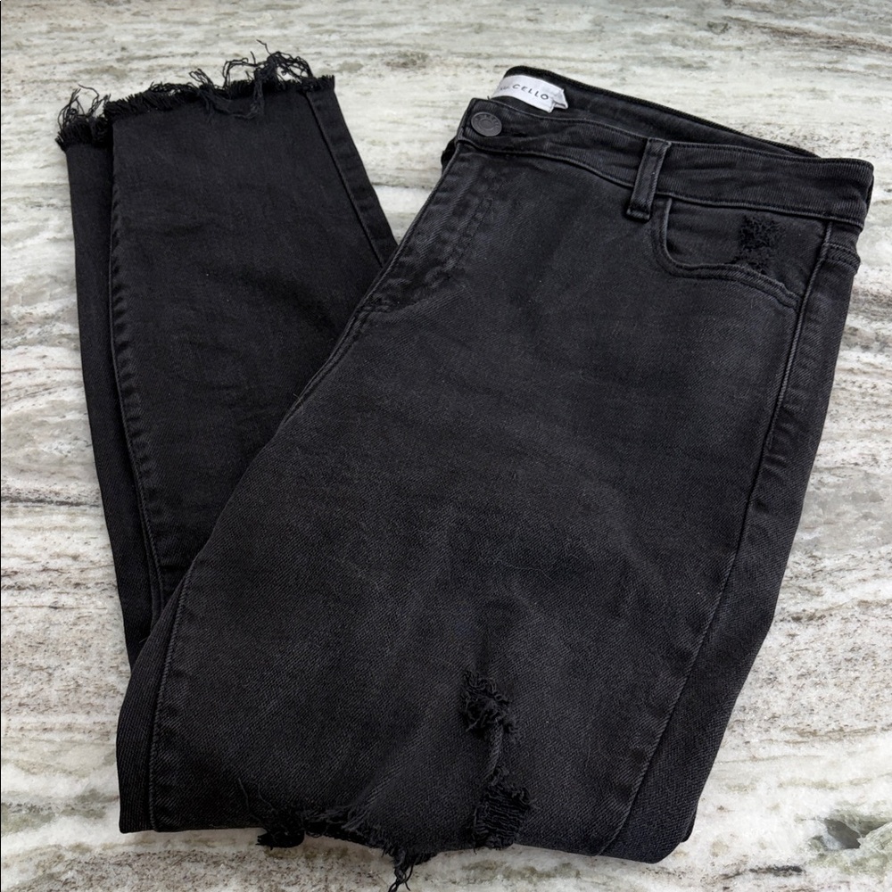 Ms. Cello Ripped Black Jeans Size 16 - Picture 3 of 15